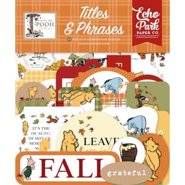 Imagem de Echo Park Paper Títulos e frases de outono do Ursinho Pooh, multi