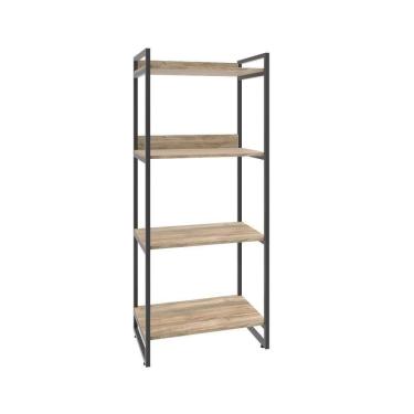 Imagem de Estante Kuadra 60x40x146cm C/04 Prateleiras Carvalho / Carvalho /
