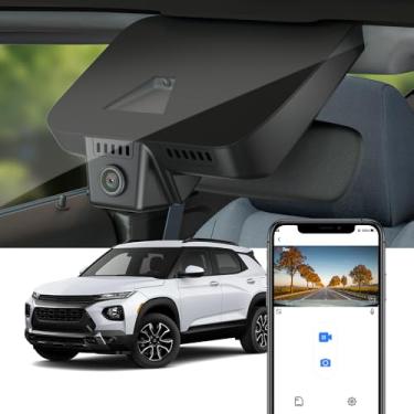 Imagem de Fitcamx Câmera de painel 4K adequada para Chevy Trailblazer 2021-2025 L LS LT ACTIV RS tem regulação automática (HD2-D5810), estilo OEM, vídeo UHD 2160P, Wi-Fi e aplicativo, gravação em loop, sensor G