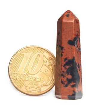 Imagem de 01 Mini Pontinha Obsidiana Mahogany Pedra Extra Natural 25 a 35mm - Cr