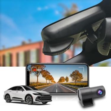 Imagem de Fitcamx Frontal 2K+Traseira 1080P Dash Cam Adequada para Toyota Crown 2023-2025 XLE Limited Platinum (16th Gen), OEM Estilo, 2 Vias HD Vídeo, WiFi&APP, Loop Gravação, G-Sensor, Plug&Play, 64GB Cartão
