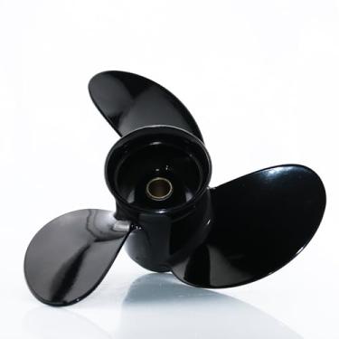 Imagem de CAPTAIN Hélice 8,5 x 9, encaixe Mercury Tohatsu motor de popa 8hp 9,9hp, suporte de barco estriado de 12 dentes