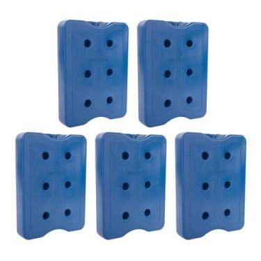 Imagem de Kit 5 Gelo Placa Gel Artificial Reutilizável Rígido 2000ml - Gelotech