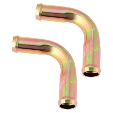 Imagem de Briny River 2 peças 90° Adaptador de conector de mangueira de aquecedor de cotovelo para sistemas automotivos, 16 mm x 16 mm