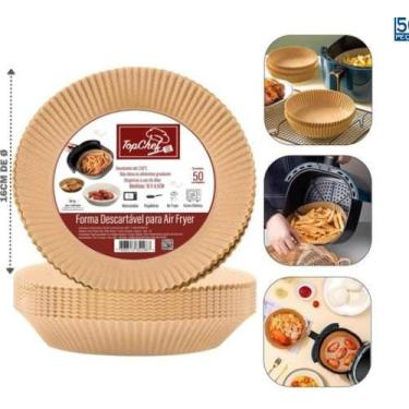 Imagem de Papel de Parede Ayr fryer Descartável com Kit 50un - zein, 16cm