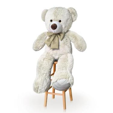 Imagem de Urso De Pelúcia Gigante Com Laço Antialérgico 1 Metro - ALEPLUSH, Baun