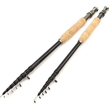 Imagem de Vara De Pesca Retrátil Com Mosca,vara De Pesca Com Mosca,vara Telescópica Portátil,peso Da Linha Rápida De Fibra De Carbono 5# 6# 7# Snap-action Trout Rod, 2.7M
