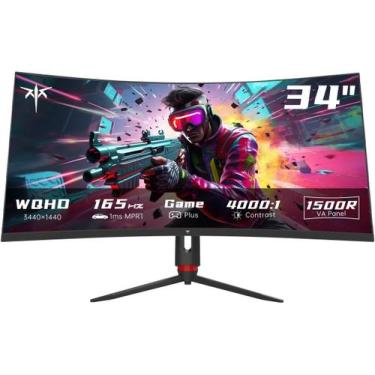 Imagem de Monitor KTC Ultrawide 34" WQHD 3440x1440 165 Hz curvado