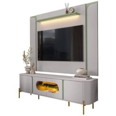 Imagem de Painel Maresias E Rack Juquehy Tv 75 Pol 180 cm BECHARA