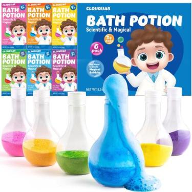 Imagem de Poções para bombas de banho CLOUQUAR Kids, pacote com 6 unidades, banh