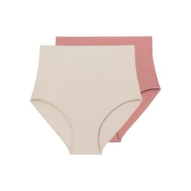 Imagem de Kit com 2 Calcinhas Hot Pant Liz 70302 Colorido, Bege, G