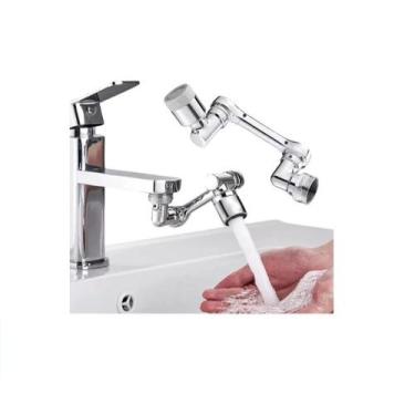 Imagem de Bico de Torneira Extensor Flexível Jato Arejador Cozinha Chuveirinho P