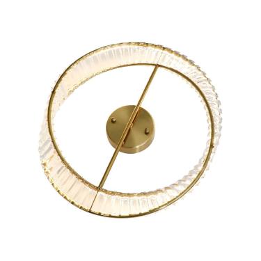 Imagem de Plafon Skylight Domino 4021 Dourado Led 60cm Bivolt Dourado-transparente