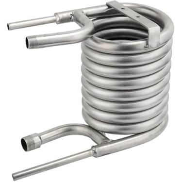 Imagem de Trocador De Calor Contrafluxo Resfriador De Mosto Resfriadores De Tubo De Bobina De Aço Inoxidável Acessórios Para Mangueira De Jardim Refrigerador De Cerveja Caseiro Resfriador De Mosto De