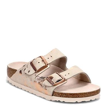 Imagem de Birkenstock Sandália feminina Arizona, Couro de cobre vintage, 4.5 Narrow