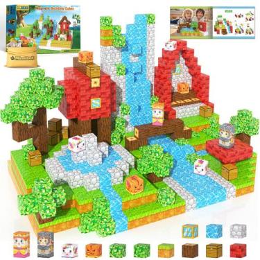Imagem de Blocos magnéticos Mineblock Build Mine Magnet World Kids 3-8