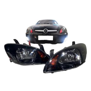 Imagem de Par Farol celta Prisma 2006 á 2013 Máscra negra Pisca Ambar