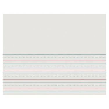 Imagem de School Smart Papel Histórico Vermelho e Azul para Graus 1 e 2 - 28 x 21 cm - Resma de 500 - Branco
