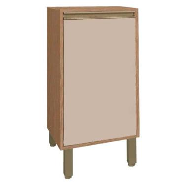 Imagem de Armário de Cozinha Balcão 40x58,5 cm 1 Porta Vitória Rimo Carvalho/Off