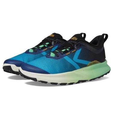 Imagem de KEEN Tênis de caminhada masculino 450 Dirt, Azul Danúbio/Verde absinto, 42