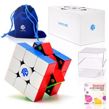 Imagem de GAN 356 M Magnetic Speed Cube,3x3x3 Smooth and Fast Magic Cube Stickerless,Puzzle Cube Toy Gift for Kids,Children,Adults,Easter Basket Stuffers