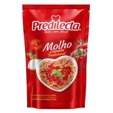 Imagem de Molho Tradicional de Tomate 300g Predilecta  Textura Encorpada, Ingred