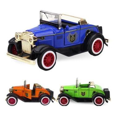 Imagem de Carrinho Miniatura Antigo Calhambeque Clássicos Abre Porta - Europio, 