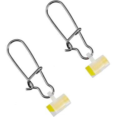 Imagem de 40 peças de linha de pesca de plástico, escorregadores de alta resistência, kit de encaixe giratório com fecho duplo, água doce e salgada, clipes de pesca para pesca