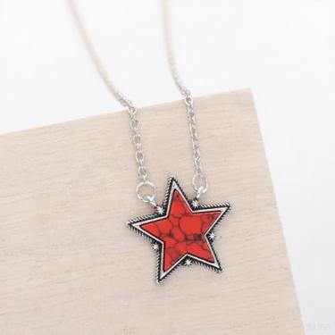 Imagem de Conjunto de colares ocidentais para mulheres, corrente de estrela turquesa, caubói, boho, tribal, do sudoeste, acessórios de joias ajustáveis, one size, Liga de aço, Sem Pedra Preciosa