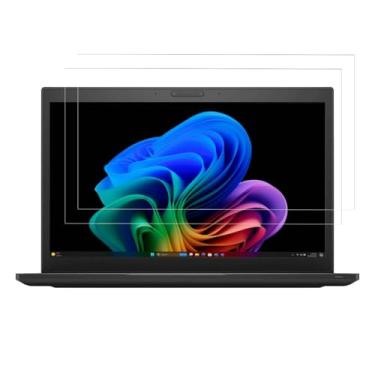Imagem de Pacote com 2 películas protetoras de tela para laptop de 35.6 cm compatível com HP/DELL/ASUS/Acer/Samsung/Lenovo/Toshiba com proporção de 16:9 Laptop com proteção transparente de alta definição (PET)