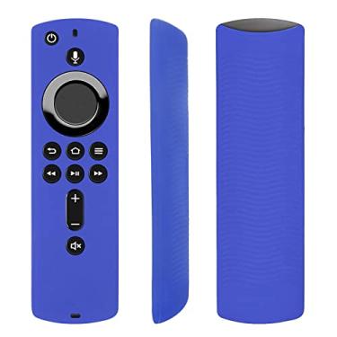 Imagem de Capa protetora de silicone para TV Stick 4K/ TV (3ª geração) / 2ª geração versão 2018 controle remoto por voz, capa remota, à prova de choque, lavável (azul)