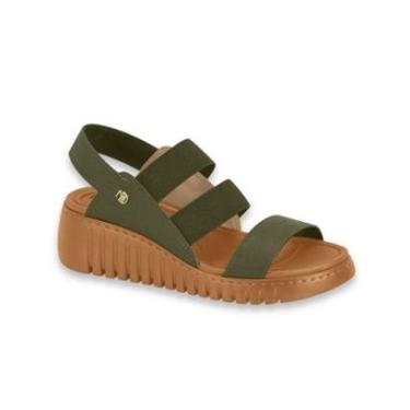 Imagem de Sandalia Feminina Modare Ortopedica Conforto Solado Leve Esporão Calce Facil Elástico Ref: 7197.107-Feminino