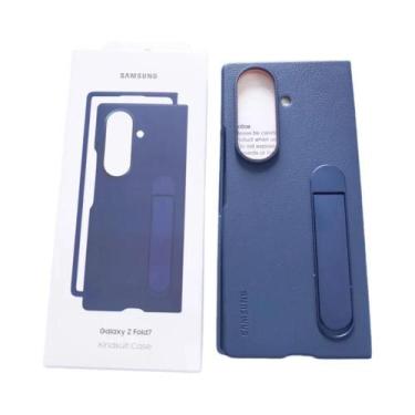 Imagem de Capa De Telefone De Luxo Em Couro Premium Para Samsung Galaxy Z Fold 7