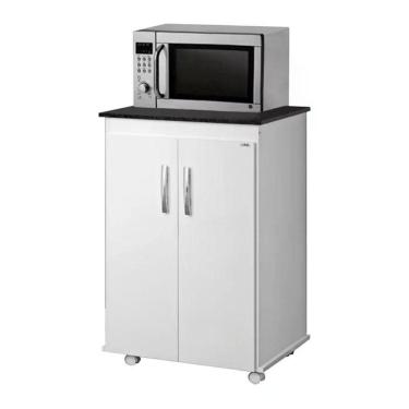 Imagem de Balcao Cozinha Para Microondas Vitoria Branco Branco