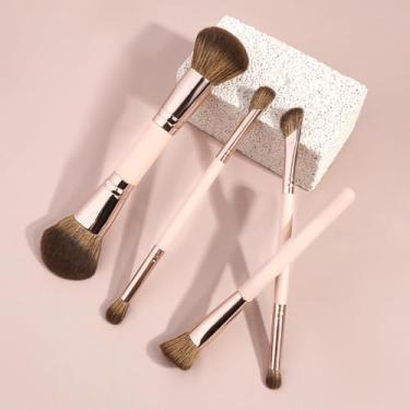 Imagem de Pincéis de maquiagem macios de 4 peças para blush e contorno para maquiadores iniciantes (tez)