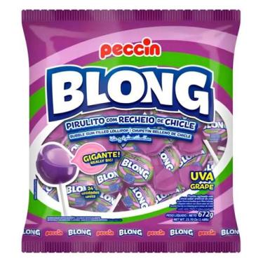 Imagem de Pirulito blong uva 24 un 672 g - PECCIN