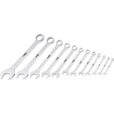 Imagem de Jogo Chave Combinada 6-32mm Aço Carbono Com 12 Peças Suporte