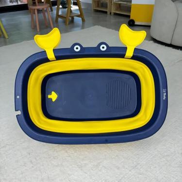Imagem de Banheira De Bebe Recém Nascido Infantil Dobrável Retrátil Infantil Vit