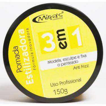 Imagem de Pomada Cabelos Estilizadora 3 em 1 Anti-Frizz 150g - Mirras - MIRRAS