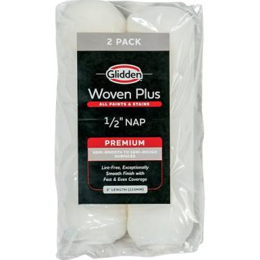 Imagem de Glidden 23 cm Tecido Plus Capa de rolo de pintura interior/exterior pacote com 2, 1/5.1 cm soneca