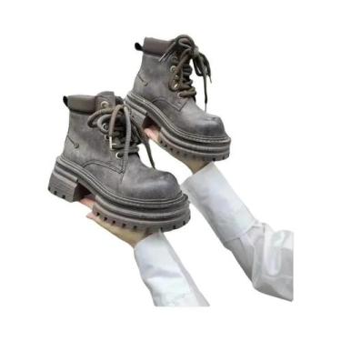 Imagem de Botas Chelsea Femininas Chunky - Salto Plataforma, Estilo Retro, Inver