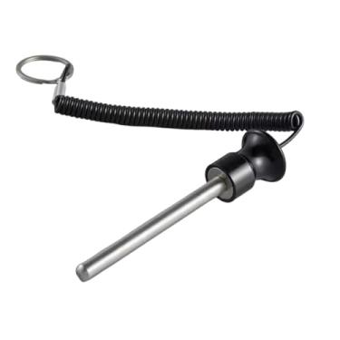 Imagem de Colaxi Pino para pilha de pesos, equipamento de treino, inserção portátil de 0,31 polegadas com corda de puxar para garagem, hotel, academia, casa, Preto