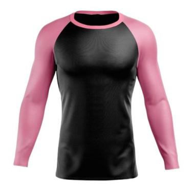 Imagem de Camisa Térmica Manga Longa Masculina Colegial UV Praia Esportes DryFit
