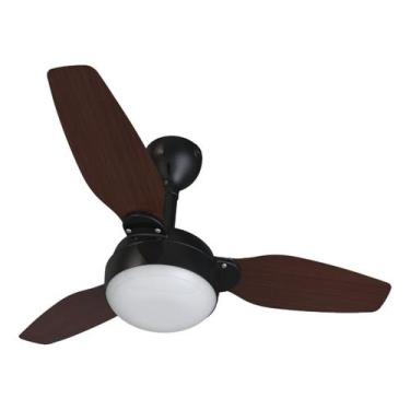 Imagem de Ventilador de Teto Legacy Preto e Tabaco Inverter - Ventisol, Bivolt