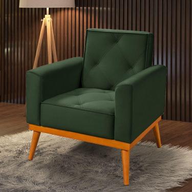 Imagem de Poltrona Em Veludo Florença Verde