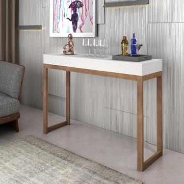 Imagem de Aparador Planalto Elegância e Versatilidade em Madeira e Design Moderno 120cm Com pé de Madeira (Branco)