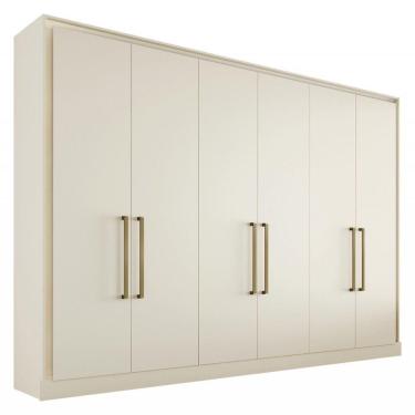 Imagem de Guarda Roupa Argos 6 Portas 100% Mdf Móveis Mademarcs Off White