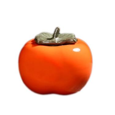 Imagem de Bandeja de cinzeiro com tampa decoração cinzeiro criativo cinzeiro de cerâmica doméstico em forma de caqui recipiente de fuligem de cinzas sala de estar