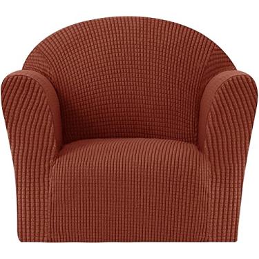 Imagem de Capa de sofá elástica para poltrona infantil, capas de sofá de poliéster jacquard capa de sofá protetor de móveis para crianças pequenas e bebês (cor: tijolo)