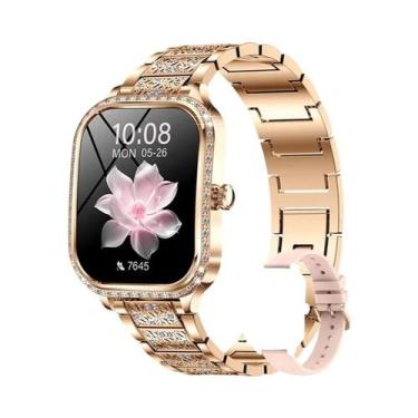 Imagem de Relógio Inteligente De Luxo Feminino Com Tela HD De 1,75, Monitor De F